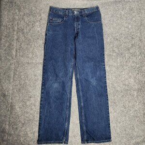 Levis Silvertab 977 VTG 90s Y2K Men 31x32 Loose Bootcut Medium Blue Denim Faded